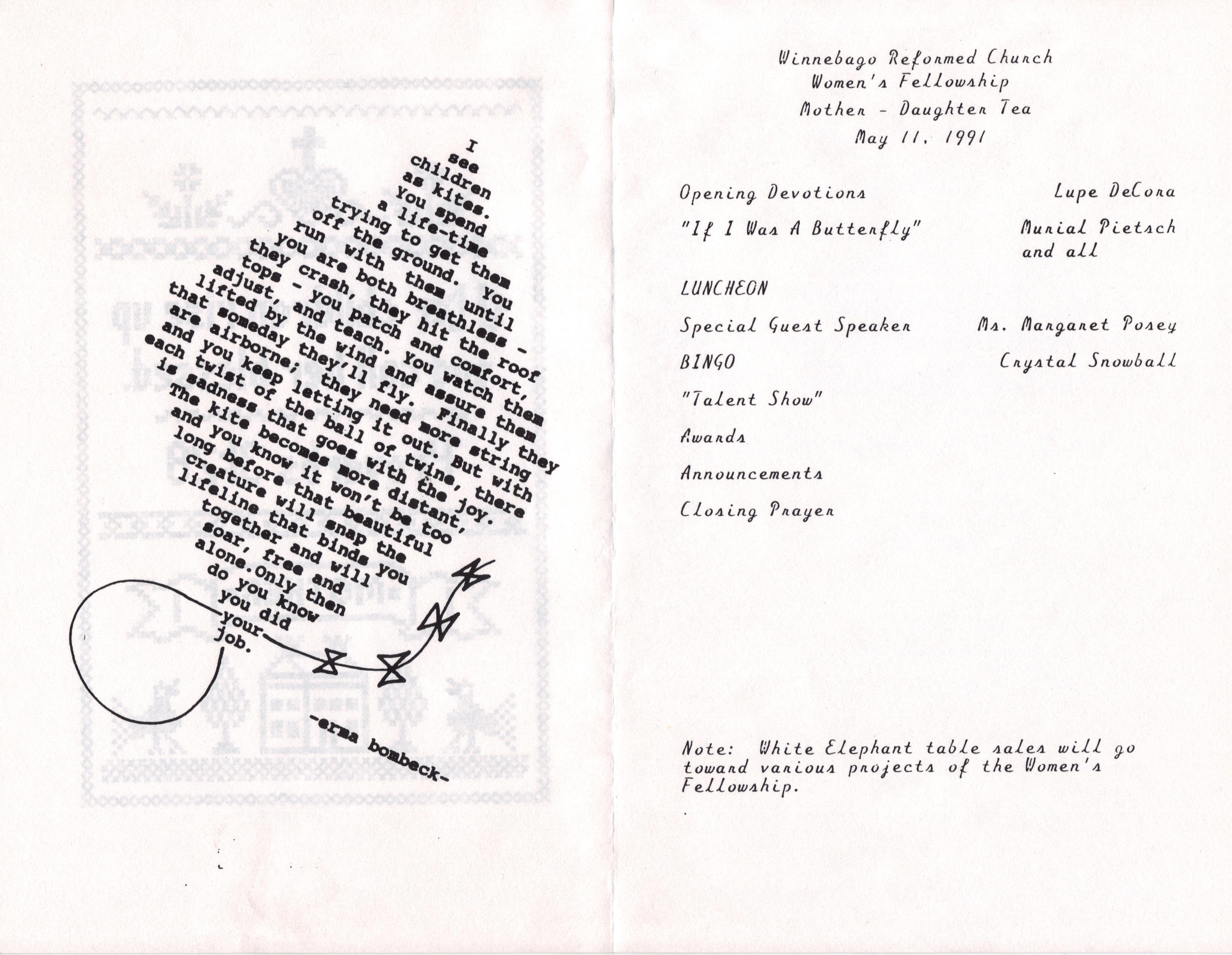 1991: Women's Mother/Daughter Tea (1)